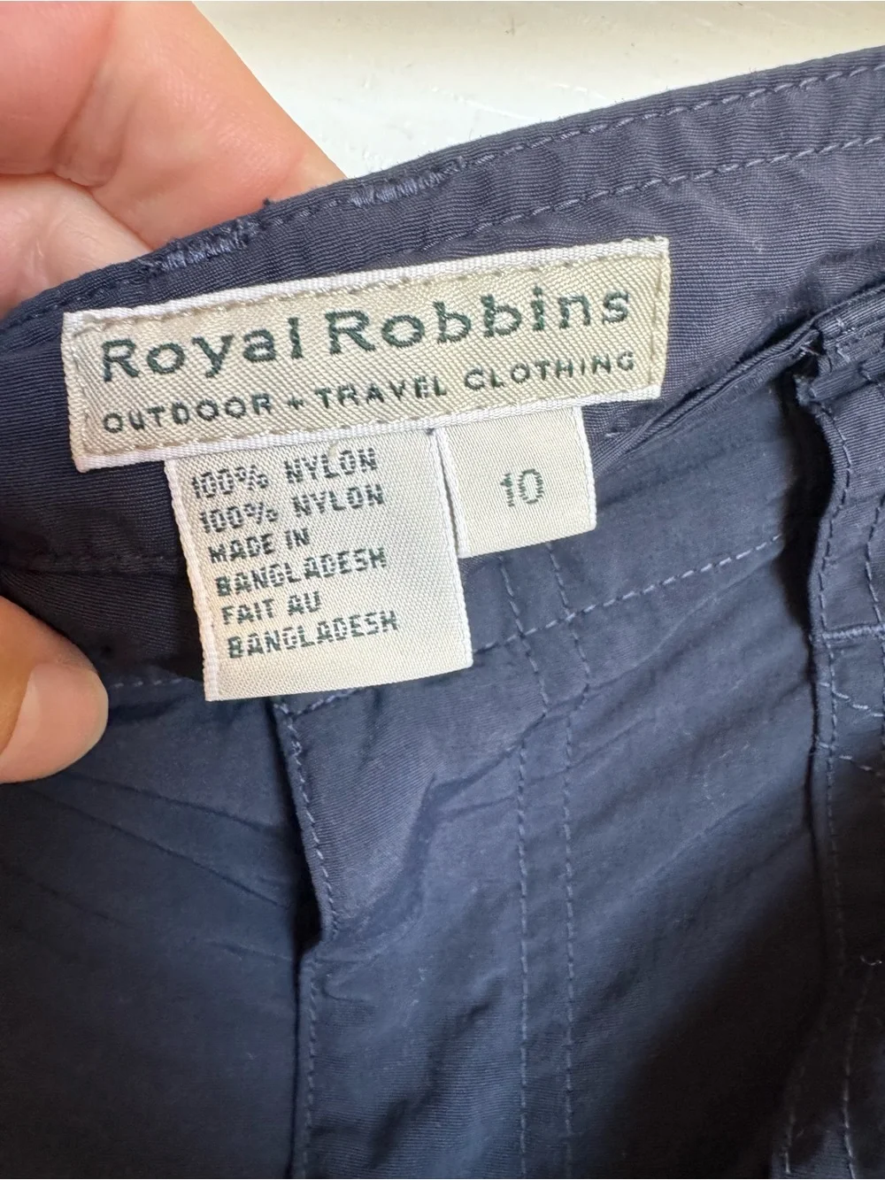 Royal Robbins Men's Navy Cargo Shorts with Utility Pockets
